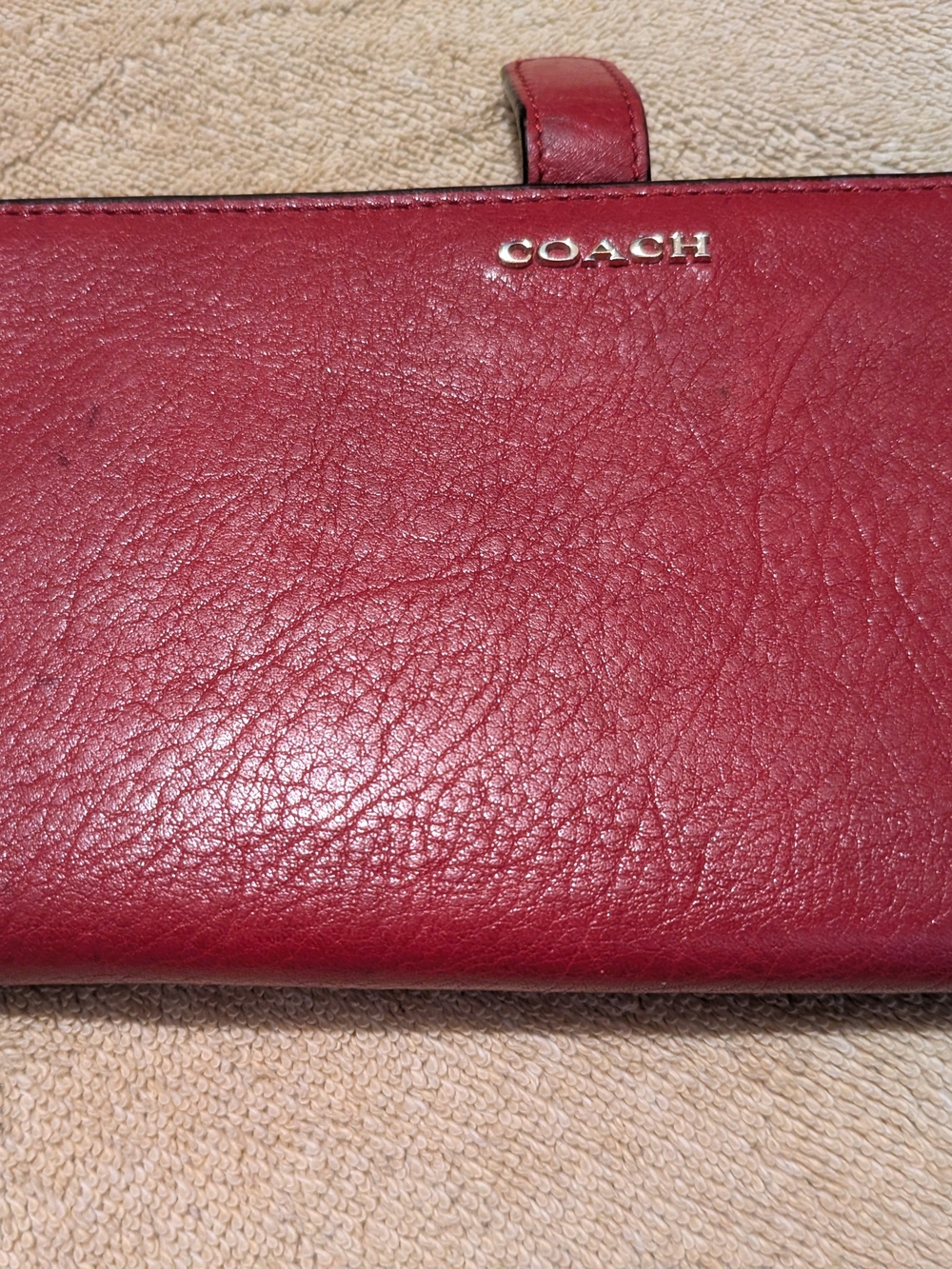 COACH Red Leather Women's Wallet
